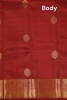 Checks Wedding Maroon Kanjeevaram Silk Saree
